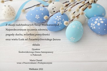Ekartka Wielkanoc 2022 w tle gałązki bazi i jaja przepiórcze.jpg